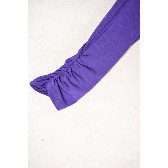 LSU Purple Wrap Open Cardigan Top Bling Blouse Glitter Rhinestones by Tail - Picture 6 of 10